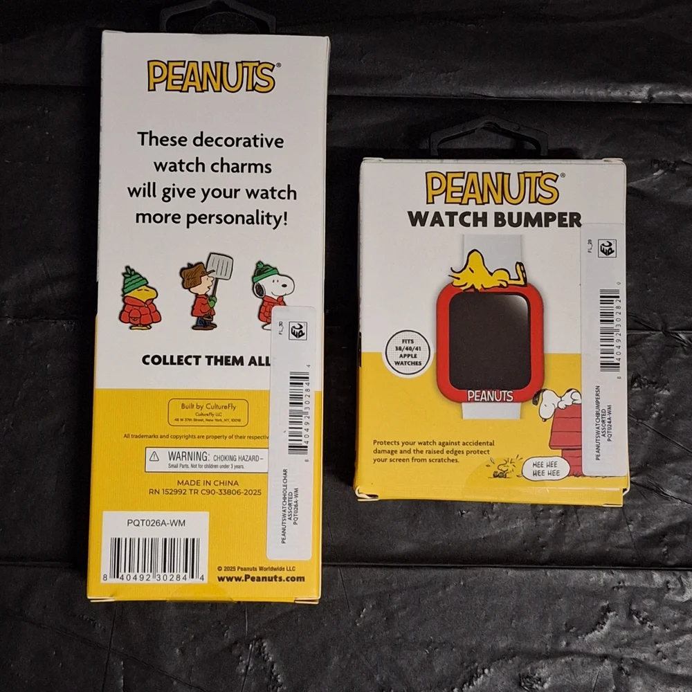 Peanuts Smartwatch Charms and Bumper - Red and White